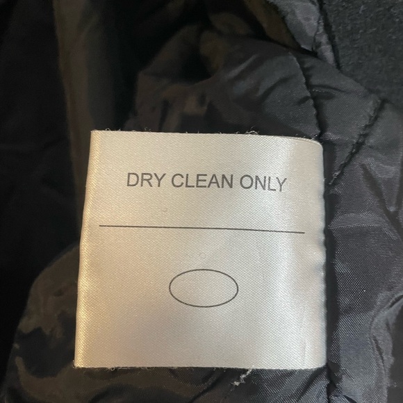 Perry Ellis Portfolio 100% Wool Mens Coat Jacket Size Med Black Quilted Lining - Picture 6 of 11